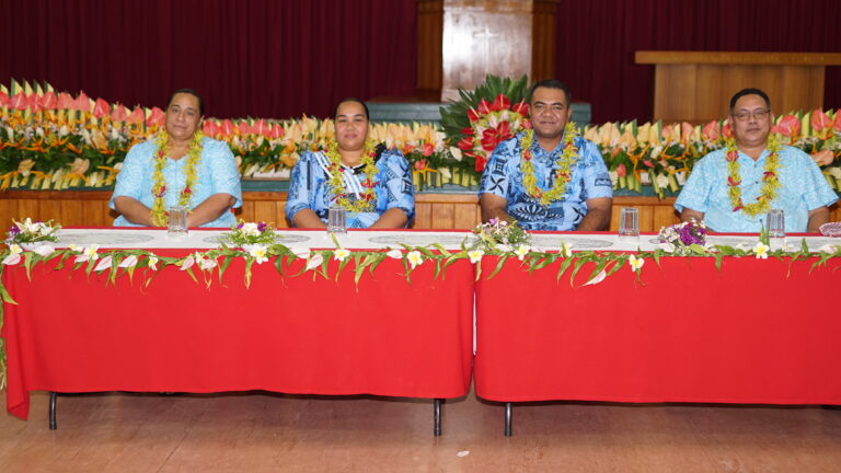 L-R: Mile Nofoaiga, Pauline Esera, Rev. Esera Esera, Rev. Prof. Vaitusi Nofoaiga